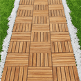thumbnail image 4 of Renwick Pack of 27 Wood Deck Flooring Tiles for Outdoor & Indoor, Wood, 4 of 13