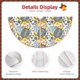 thumbnail image 3 of Zufioo Sea Turtle Print Imitation linen Christmas Tree Skirt Hemming Style for Christmas Tree Christmas Party Home Decorations-30", 3 of 6