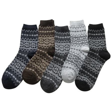 

Dtydtpe Soft Pairs Mens Wool of Cold Socks Warm Socks 5 Knit Winter Socks Socks Pack for Women Size 6 Socks Girls Socks Men 9-12 Well Knitting Mens Socks Soulmate Socks Cold Socks Littl