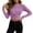 Purple, variant on Womens Tshirts Long Sleeves Crew Neck Slim Fit Basic Tees Casual Fall Outfits Womens Tops Size S