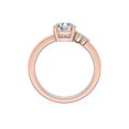 thumbnail image 2 of 0.70 Ct Brilliant Round Cut Natural Diamond Accents Elegant Ring for Women Solid 18K Rose Gold Size 6, 2 of 8