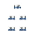 thumbnail image 2 of Baohd Sturdy And Durable Car Screw Bonnet Gaskets Made With Materials Easy To Install Car Modification Gasket Screws Blue screw 5Set, 2 of 6