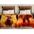 thumbnail image 3 of MERRY HOME Queen Fleece Bed Blanket For Winter, Polyester Soft Fleece Blanket&Throw, Korean Style, 77"x87", 3 of 8