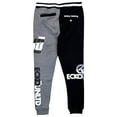 thumbnail image 2 of Ecko Unltd Men's Sweatpants Split Panel World Famous Fleece Jogger (Medium, Black/Grey Marled), 2 of 2