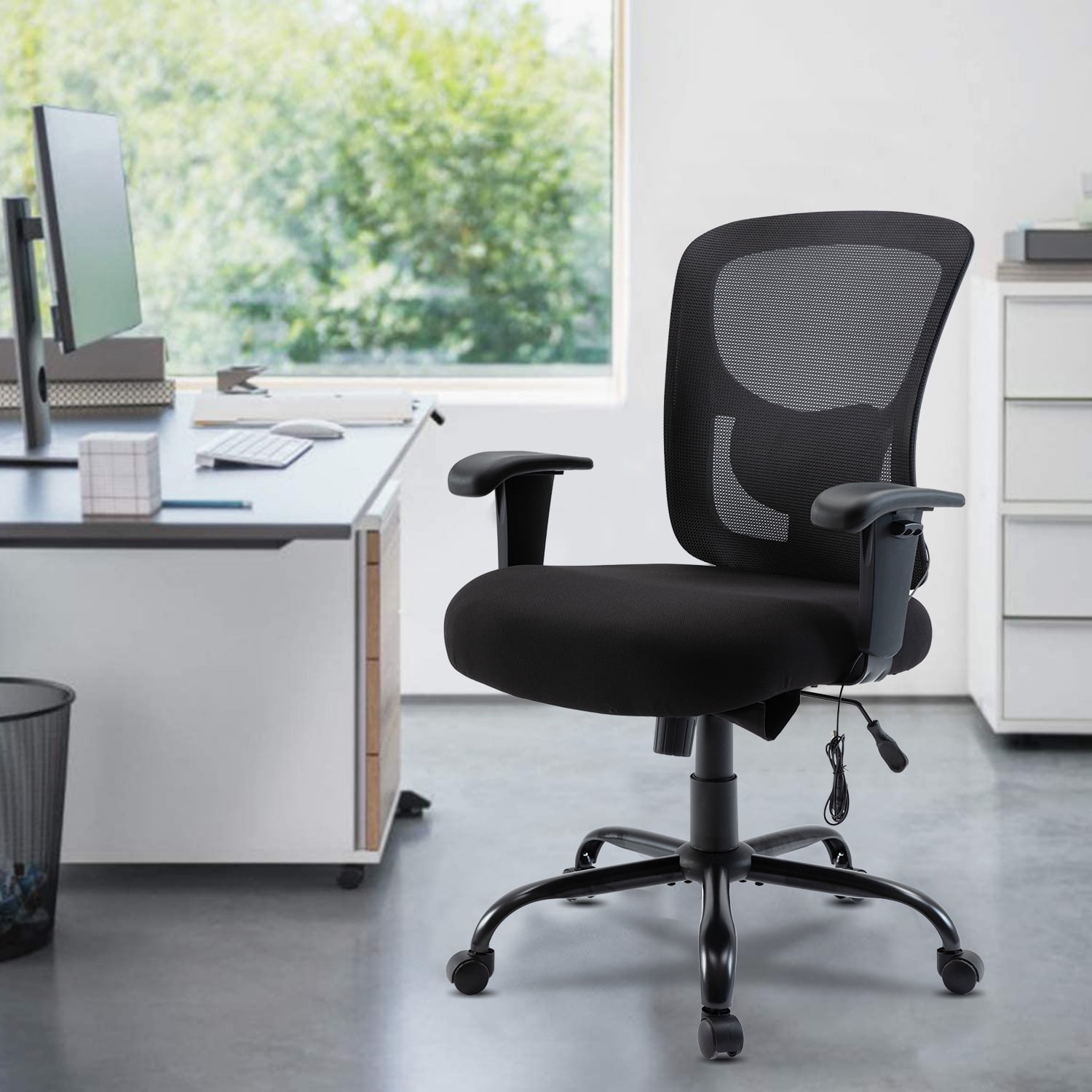 Office Mesh Chair Executive Computer Comfort Seat Swivel Adjustable Ergonomic UK 