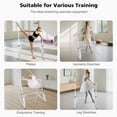 thumbnail image 6 of S-HOME Professional Solid Wood Ballet Barre Adjustable From 31.5 To 39.5 Inches Portable Design For Dance Studios Easy Use Ballet Training, White, 6 of 9