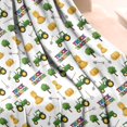 thumbnail image 3 of Cartoon Tractors Hay Bales White Pattern Blanket,Comfortable Soft Flannel Throw Blanket,All Season,Warm Lightweight Blankets for Sofa Bed Couch Living Room Chair,50"x60", 3 of 4