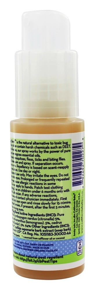 California Baby Natural Bug Blend Repellent Spray 2 Oz Walmart Com