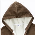 thumbnail image 2 of Gibobby Sudaderas hombre Sudadera de Forro Polar con Cierre Complet Chamarra de Lana para Hombre(Marrón,CH), 2 of 5