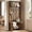 Brown, variant on Finmind Hall Tree with Bench and Shoe Storage, 70.8 inch Tall Freestanding Coat Rack with Shoe Bench for Entryway, Hallway, Mudroom, Brown