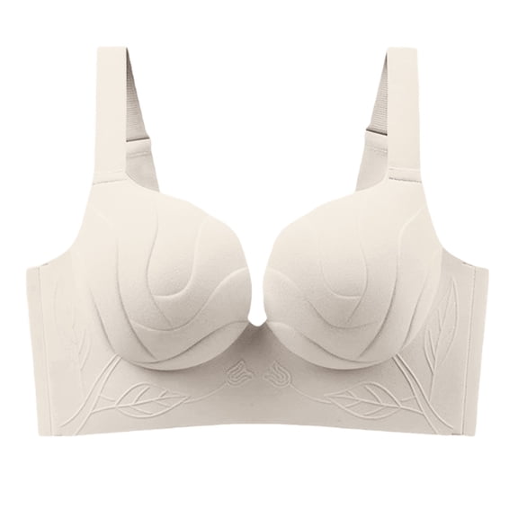 ATOYSOY Women's Lace Panel Push Up Wireless Bra Adjustable Straps Breathable Everyday Fabric for Casual Fashion Support Suitable for Office and Outdoor Activities