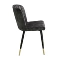 thumbnail image 5 of Velvet Upholstery - Clean Lines Design - Dining Room / Elegant Chairs for Casual Dining, 5 of 6