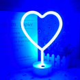 thumbnail image 3 of GHSDFBB Heart Lights Led Light Sign Heart Shaped Neon Sign Heart, Heart Neon Sign with Base, USB/Battery Powered Heart Sign Heart Shaped Light, Heart Led Sign Led Heart Sign Heart Led Lights(Blu, 3 of 7