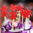 thumbnail image 5 of 10Pcs Five-pointed Star Shaped Glitter Cake Topper Party Dessert Cupcake Decor Blue Paper, 5 of 6