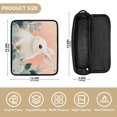 thumbnail image 4 of Hair Tool Organizer Bag with Heat Resistant Mat Removable Travel Storage Case for Hot Air Brushes Curling Irons Cute White Rabbit, 4 of 8