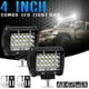 thumbnail image 4 of Cápsulas LED, barra de luz LED de 4 pulgadas, 72 W, combo de inundación puntual, luz todoterreno, luz de trabajo LED de triple fila, luces antiniebla para camioneta, Jeep, ATV, UTV, SUV, luz, 4 of 5