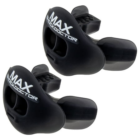 Shock Doctor (2 Pack) Football Mouth Guard With Strap Lip Guard Mouthpiece Boxing Sports Max