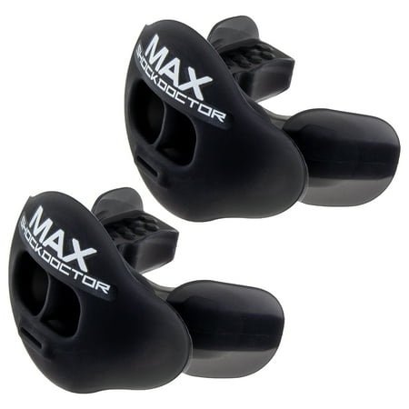 Shock Doctor (2 Pack) Football Mouth Guard With Strap Lip Guard Mouthpiece Boxing Sports Max (Best Mouthpiece For Mma)