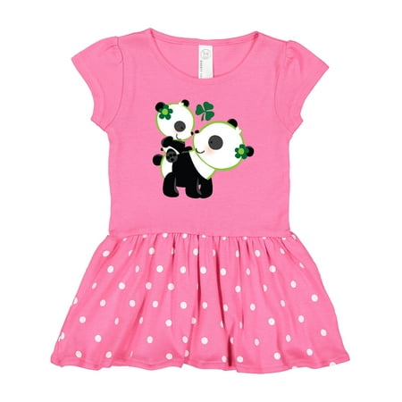

Inktastic Irish Panda Mom and Cub St Patricks Day Gift Toddler Girl Dress