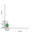 thumbnail image 3 of ANGARA Natural Vintage Style Emerald Pendant with Diamond Halo in 14K Yellow Gold for Women (Size-7x5mm) | May Birthstone, Birthday, Anniversary, Jewelry Gift for Women | Natural Emerald Necklace, 3 of 8