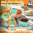 thumbnail image 6 of MT Products 1 Quart Green Pulp Fiber Vented Berry Produce Basket - Pack of 15, 6 of 12