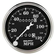 Autometer 1796 Old Tyme Black Mechanical Speedometer