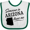 thumbnail image 3 of Inktastic Someone in Arizona Loves Me Boys or Girls Baby Bib, 3 of 4