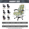 thumbnail image 7 of POLERO Sunflower Office Computer Chair Covers, All-in-One Computer Chair Slipcovers, Elastic Anti Slip Comfortable Protector Cover for Indoor Home Workspace, 7 of 7