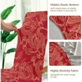 thumbnail image 3 of Chinese Dragon Red Dining Chair Covers Set of 4, Stretch Kitchen Chair Slipcover Washable Removable Chair Covers Protector for Dining Room, Hotel and Ceremony, 3 of 5