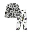 thumbnail image 2 of Disketp Pajamas Set Long Sleeve Sleepwear Womens Button Down Nightwear Pj Sets-Wild Animal Leopard, 2 of 9