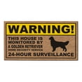 thumbnail image 1 of ThisWear Funny Pet Gifts Warning Golden Retriever Doormat 24 Hour Home Security Dog Decor Doormat Multicolor, 1 of 3