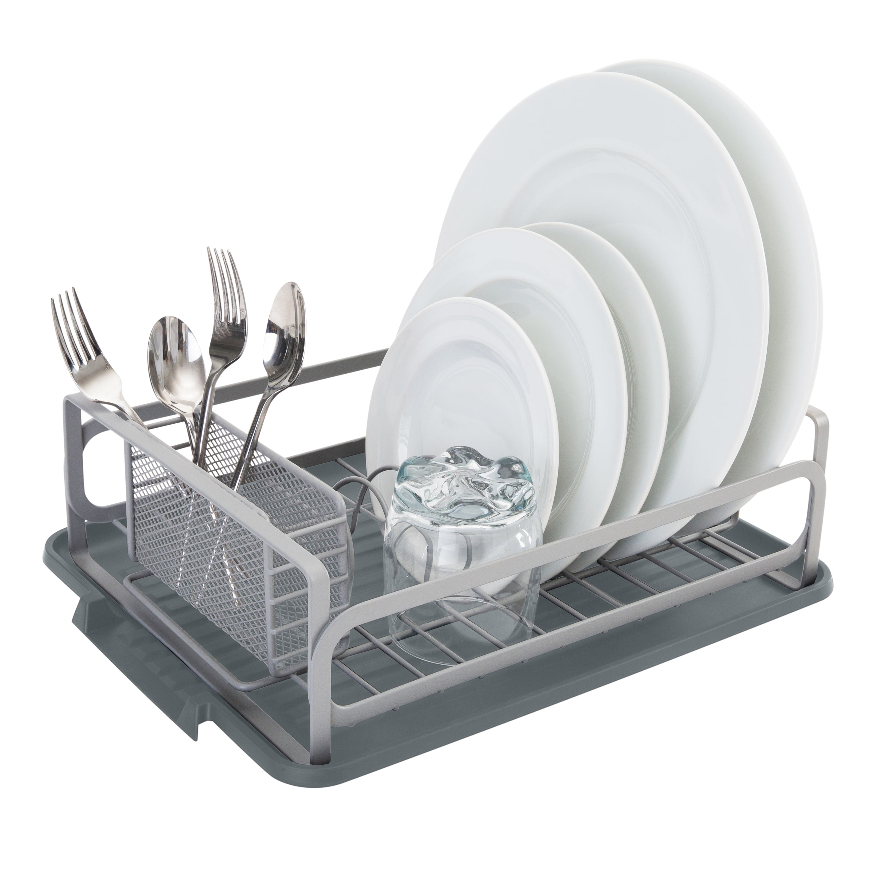 3 Pack Metal Dish Rack, Plate and Bowl Organizer for Kitchen Cabinets (Big  and Small, Black)