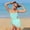 Mint Green, variant on Dpytoraw Girls Swimsuit 2PCS Adjustable Straps Cut Out One Piece Bathing Suit with Solid Color Cover Up Skirt Size Green 9-10 Years