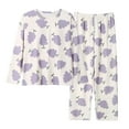 thumbnail image 5 of Pajamas For Women Set Comfortable Sleep Cozy 2 Piece Outfits With Fall Winter Sleepwear Loungewear Nightwear Nightclothes Homewear, 5 of 5