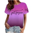 thumbnail image 1 of WEAIXIMIUNG T-Shirt à Manches Courtes Col Rond pour Femmes, Saint-Valentin, 1 of 4