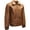 Cognac, variant on NEW YORK Men's Leather Bomber Jacket