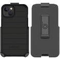 thumbnail image 4 of BELTRON Case with Belt Clip for iPhone 13 2021, Slim Protective Hybrid Case with Rotating Belt Clip Holster for iPhone 13 6.1 Black, 4 of 9