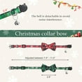 thumbnail image 2 of 2 PCS Christmas Cat Collar with Bow Tie and Bell Breakaway Cute Christmas Adjustable Cat Bow Tie Collar for Kitten Puppy, 2 of 6