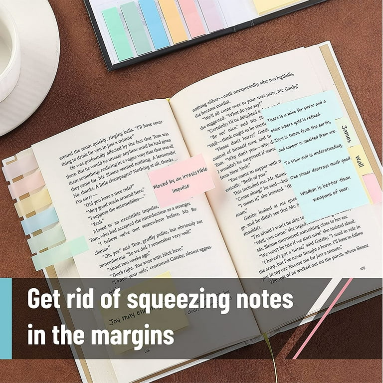 Mr. Pen- Transparent Sticky Notes, 200 Pcs, Vintage Colors, Round  Translucent Sticky Notes, Pastel Sticky Notes, See Through Sticky Notes,  Sticky