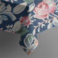 thumbnail image 5 of Pioneer Flower Floral Print Pattern Square Tablecloth,Waterproof Square Table Cover,Wipeable Spillproof Washable Table Cover for Home Kitchen Party Decor 42"X42"(107x107cm), 5 of 6