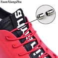 thumbnail image 2 of 1 par de cordones sin atar, nueva simplicidad, cordones elásticos para zapatos, cordones redondos de Metal para niños, cordones para zapatos deportivos rápidos de ocio, Unisex, 100cm Gao Jinjia LED, 2 of 2