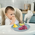 thumbnail image 7 of Homelove Round Suction Silicone Plates for Babies Plates for Toddlers,Silicone Grip Dish Baby Toddler Plate Plates Stay Put with Suction Microwave Dishwasher Safe With 4 Suction Cups Blue+Green, 7 of 7