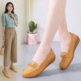 thumbnail image 5 of Vedolay Flats Shoes Women Dressy Wide Width Womens Comfort Walking Flat Loafer Slip On Leather Loafer Comfortable Flat, 5 of 5
