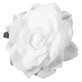 thumbnail image 1 of 2 en 1 pinzas para el cabello horquilla de flor rosa grande artificial broche de flores para fiesta de mujeres (blanco), 1 of 6