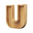 thumbnail image 2 of Hovilon Wooden Letter Piggy Bank，English Alphabet Money Bank Personalized Custom Name Transparent Saving Coin Bank, Coin Bank Fun Gifts for Birthday, Christmas, Festival, Baby Shower, 2 of 6