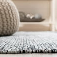 thumbnail image 4 of SAFAVIEH Montauk Kelsey Distressed Cotton Runner Rug, Light Green/Black, 2'3" x 9', 4 of 8