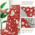 thumbnail image 3 of Happy Valentine Dining Chair Covers Set of 4, Stretch Washable Removable Chair Slipcovers Protector Cover for Living Room, Holiday Hotel, Restaurant, Ceremony, Table Banquet, 3 of 6
