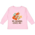 thumbnail image 3 of Inktastic My Gramma Loves Me Fox Gift Boys or Girls Long Sleeve Toddler T-Shirt, 3 of 5