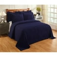 thumbnail image 1 of Better Trends BSASPQUNV Jullian Cotton Bedspread, Navy - Queen Size, 1 of 3