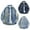 Blue, variant on Men Denim Jacket Lightweight Casual Windbreaker Zip Up Coat Fashion Stylish Fall Jackets with Pocket Running Hiking Travel (Dark Blue,Large)